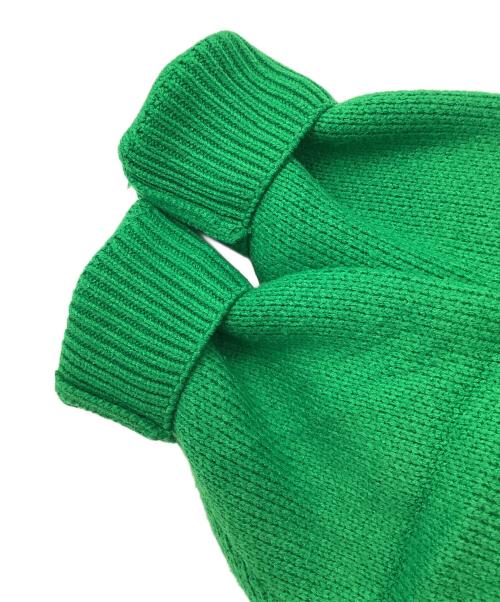 adidas（アディダス）adidas (アディダス) ロゴクルーネックセーター グリーン×ネイビー サイズ:Sの古着・服飾アイテム