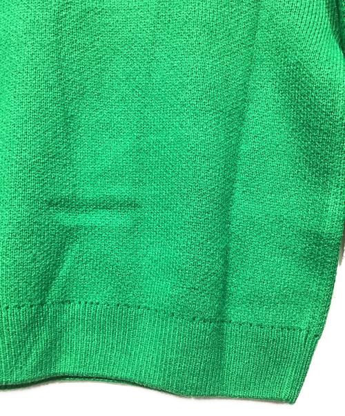 adidas（アディダス）adidas (アディダス) ロゴクルーネックセーター グリーン×ネイビー サイズ:Sの古着・服飾アイテム