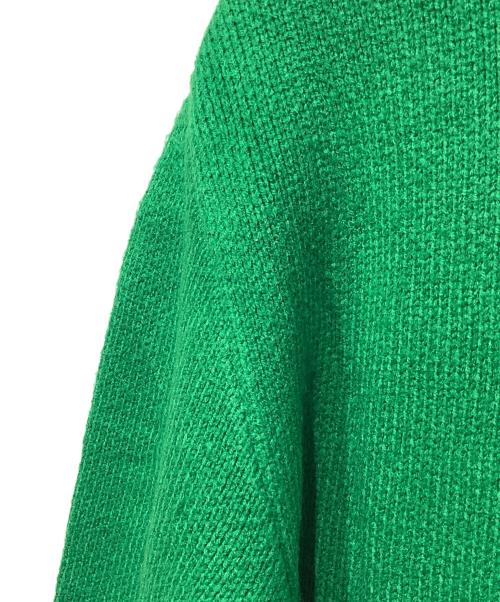 adidas（アディダス）adidas (アディダス) ロゴクルーネックセーター グリーン×ネイビー サイズ:Sの古着・服飾アイテム