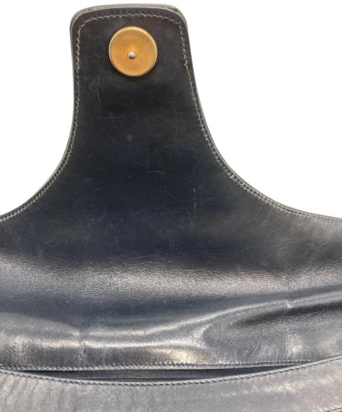 GUCCI（グッチ）GUCCI (グッチ) GG金具 ワンショルダーバッグ ネイビーの古着・服飾アイテム