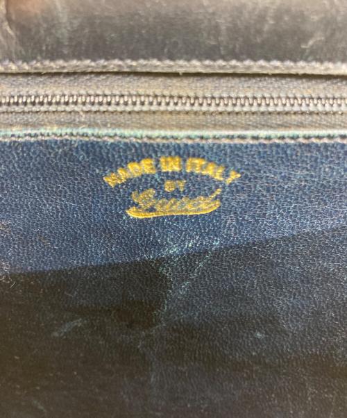 GUCCI（グッチ）GUCCI (グッチ) GG金具 ワンショルダーバッグ ネイビーの古着・服飾アイテム