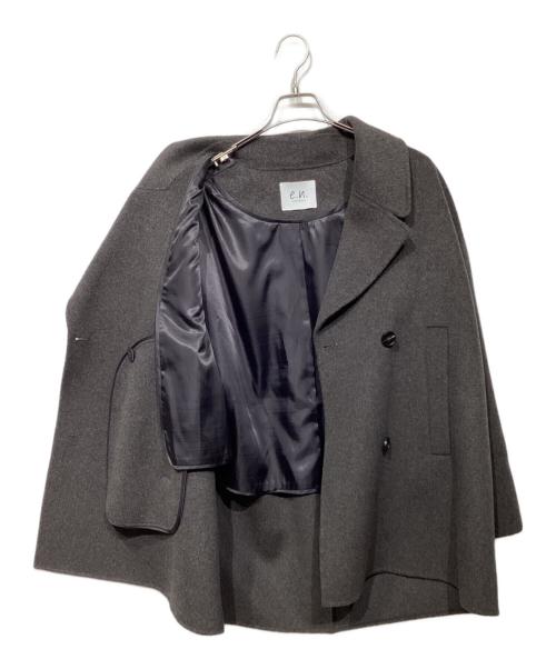 evernavy（エバーネイビー）evernavy (エバーネイビー) ウールリバーPコート8100009 ブラウン サイズ:Mの古着・服飾アイテム