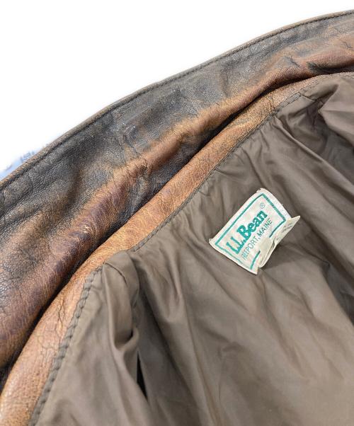 L.L.Bean（エルエルビーン）L.L.Bean (エルエルビーン) 70-80ｓ A-2レザージャケット ブラウン サイズ:46Lの古着・服飾アイテム