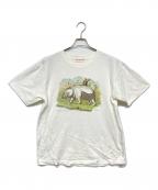 NICENESSナイスネス）の古着「BERNARDプリントTシャツ」｜ホワイト