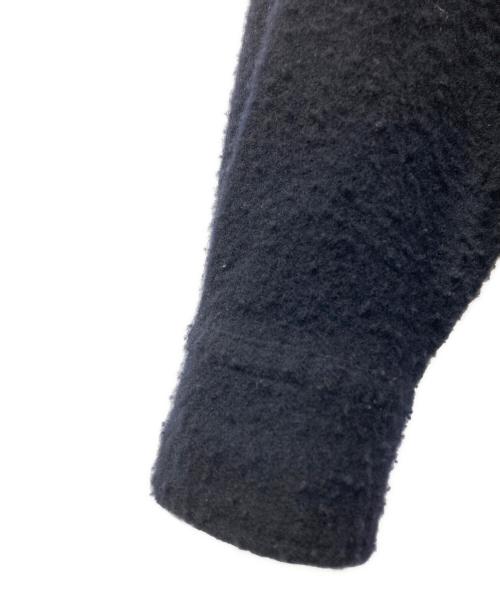 COMOLI（コモリ）COMOLI (コモリ) 縮絨ウールハーフジップシャツ　Y03-02010 ブラック サイズ:3の古着・服飾アイテム