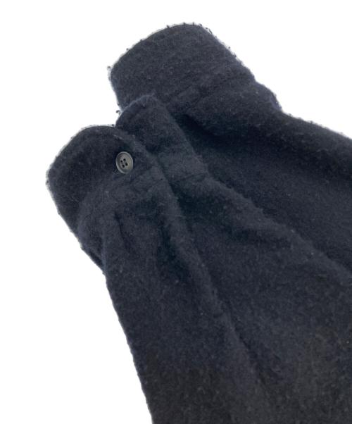 COMOLI（コモリ）COMOLI (コモリ) 縮絨ウールハーフジップシャツ　Y03-02010 ブラック サイズ:3の古着・服飾アイテム