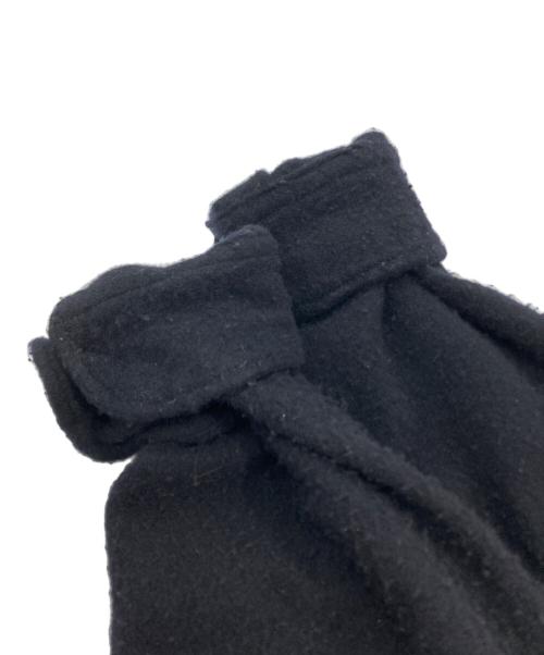 COMOLI（コモリ）COMOLI (コモリ) 縮絨ウールハーフジップシャツ　Y03-02010 ブラック サイズ:3の古着・服飾アイテム