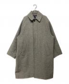 MAATEE&SONSマーティーアンドサンズ）の古着「ツイードバルカラーコート　MT2303-0702A」｜グレー