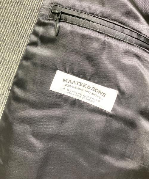 MAATEE&SONS（マーティーアンドサンズ）MAATEE&SONS (マーティーアンドサンズ) ツイードバルカラーコート　MT2303-0702A グレー サイズ:2の古着・服飾アイテム
