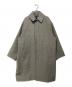 MAATEE&SONS（マーティーアンドサンズ）の古着「ツイードバルカラーコート　MT2303-0702A」｜グレー