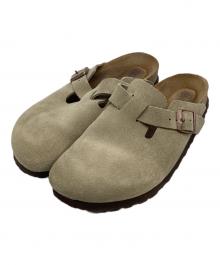 BIRKENSTOCK（ビルケンシュトック）の古着「Bostonスウェードサンダル」｜ベージュ