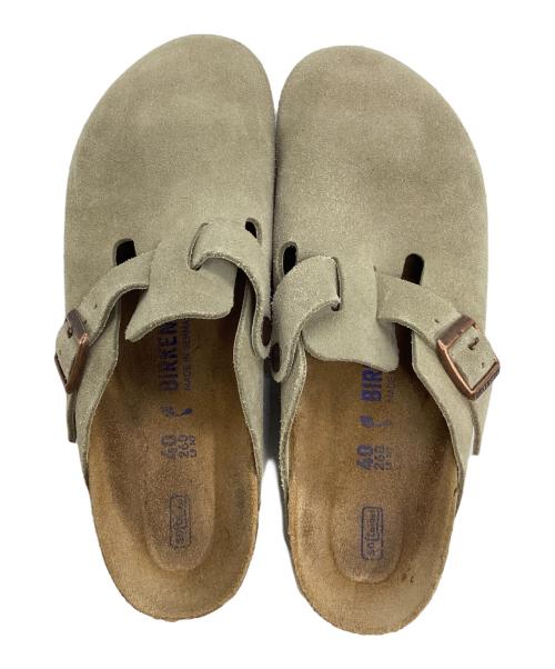BIRKENSTOCK（ビルケンシュトック）BIRKENSTOCK (ビルケンシュトック) Bostonスウェードサンダル ベージュ サイズ:M7の古着・服飾アイテム