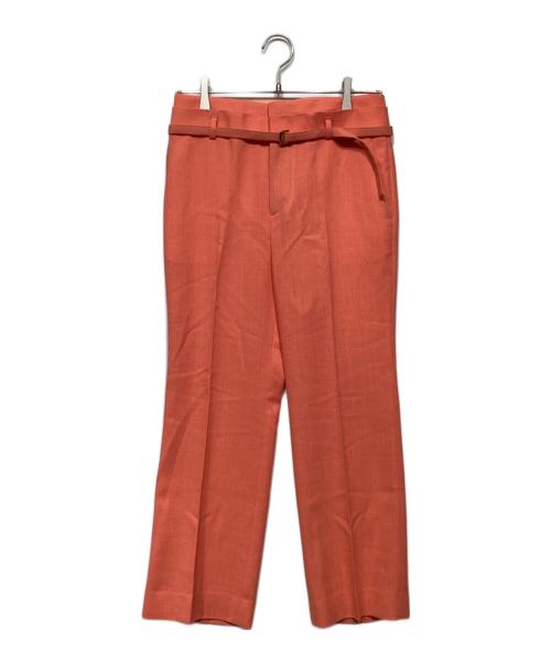 ANAYI（アナイ）ANAYI (アナイ) ライトスラブ切り替えベルトパンツ10251712230 オレンジ サイズ:36 未使用品の古着・服飾アイテム