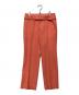ANAYI（アナイ）の古着「ライトスラブ切り替えベルトパンツ10251712230」｜オレンジ