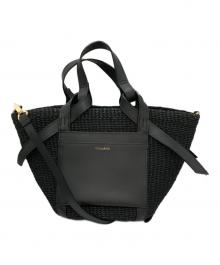 VIOLAd'ORO（ヴィオラドーロ）の古着「MIRO アバカ2WAYバッグ」｜ブラック