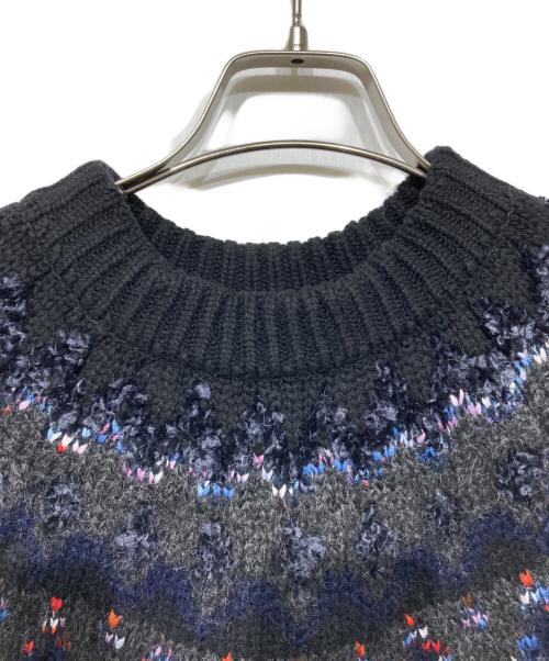 Coohem（コーヘン）Coohem (コーヘン) ノルディック柄ニット　11-214-031 ブラック サイズ:Sの古着・服飾アイテム