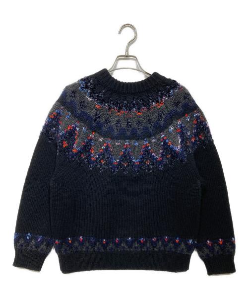 Coohem（コーヘン）Coohem (コーヘン) ノルディック柄ニット　11-214-031 ブラック サイズ:Sの古着・服飾アイテム