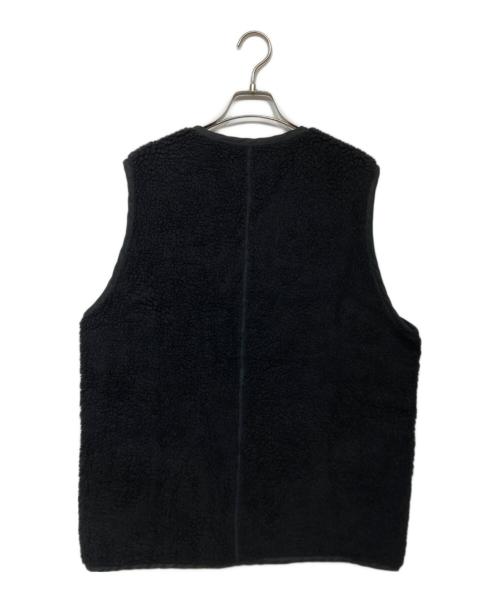 nestrobe confect（ネストローブ コンフェクト）nestrobe confect (ネストローブ コンフェクト) ウールコットン パイルベスト　02243-0007 ブラック サイズ:3の古着・服飾アイテム