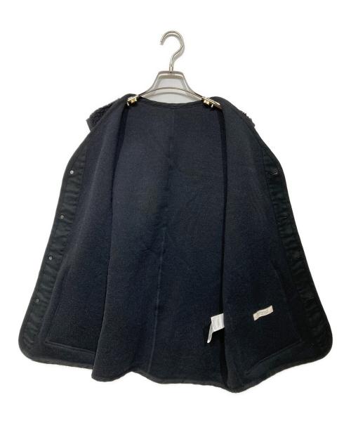 nestrobe confect（ネストローブ コンフェクト）nestrobe confect (ネストローブ コンフェクト) ウールコットン パイルベスト　02243-0007 ブラック サイズ:3の古着・服飾アイテム