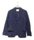 PGGピージージー）の古着「ストレッチナイロン 2Bテーラードジャケット」｜ネイビー