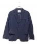 PGG（ピージージー）の古着「ストレッチナイロン 2Bテーラードジャケット」｜ネイビー