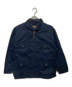 RRLダブルアールエル）の古着「COTTON SATIN FLIGHT JACKET」｜ネイビー