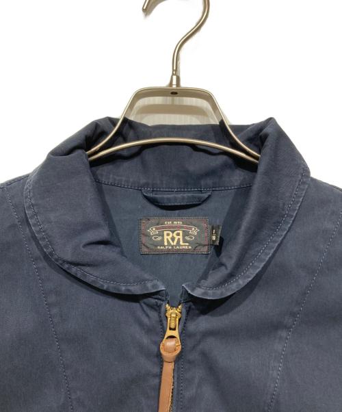 RRL（ダブルアールエル）RRL (ダブルアールエル) COTTON SATIN FLIGHT JACKET ネイビー サイズ:Mの古着・服飾アイテム