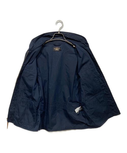 RRL（ダブルアールエル）RRL (ダブルアールエル) COTTON SATIN FLIGHT JACKET ネイビー サイズ:Mの古着・服飾アイテム