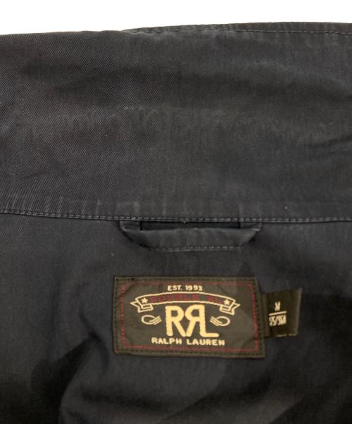 RRL（ダブルアールエル）RRL (ダブルアールエル) COTTON SATIN FLIGHT JACKET ネイビー サイズ:Mの古着・服飾アイテム