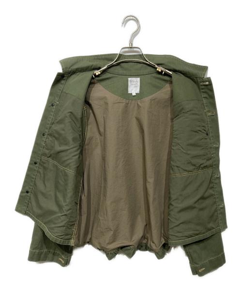 RHODOLIRION（ロドリリオン）RHODOLIRION (ロドリリオン) ヘリンボーンユーティリティジャケット グリーン サイズ:1の古着・服飾アイテム