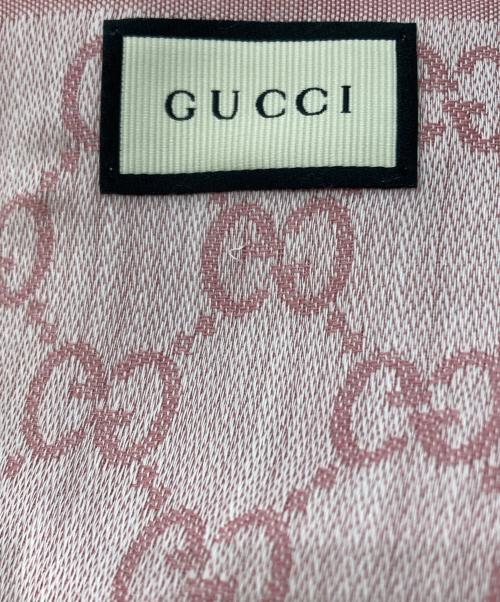 GUCCI（グッチ）GUCCI (グッチ) GG柄大判ストール ピンクの古着・服飾アイテム