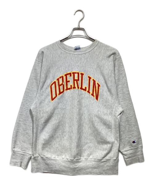 Champion REVERSE WEAVE（チャンピオン リバース ウィーブ）Champion REVERSE WEAVE (チャンピオン リバース ウィーブ) 90’S OBERLIN　リバースウィーブスウェット グレー サイズ:XLの古着・服飾アイテム