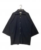 Salvatore Ferragamoサルヴァトーレ フェラガモ）の古着「金釦フリースコート」｜ブラック