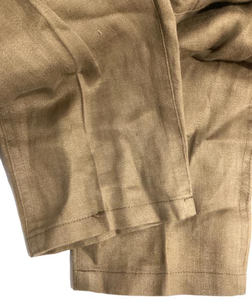 Y's（ワイズ）Y's (ワイズ) 80ｓ リネンサルエルパンツ ブラウン サイズ:記載なしの古着・服飾アイテム