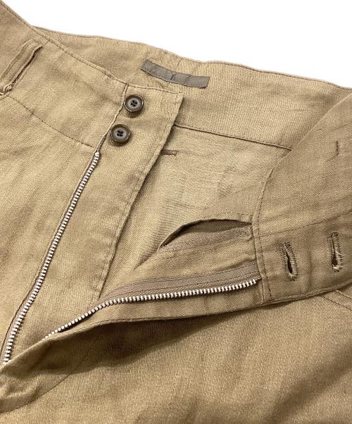 Y's（ワイズ）Y's (ワイズ) 80ｓ リネンサルエルパンツ ブラウン サイズ:記載なしの古着・服飾アイテム