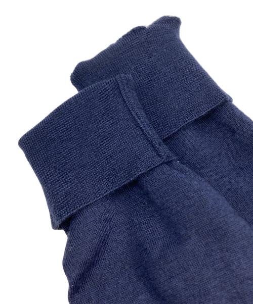 maison kitsune（メゾンキツネ）maison kitsune (メゾンキツネ) BABY FOX PATCH REGULAR KNIT　MW00816KT1036 ネイビー サイズ:Sの古着・服飾アイテム