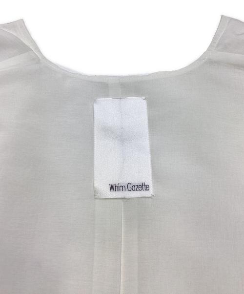 Whim Gazette（ウィムガゼット）Whim Gazette (ウィムガゼット) コットンリネンジップジレWGZ1041607A0001 ホワイト サイズ:Freeの古着・服飾アイテム