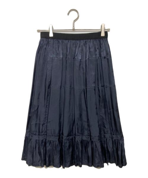 tricot COMME des GARCONS（トリココムデギャルソン）tricot COMME des GARCONS (トリココムデギャルソン) キュプラ シャイニースカート　TT-S020 ネイビー サイズ:Sの古着・服飾アイテム