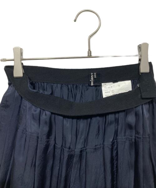 tricot COMME des GARCONS（トリココムデギャルソン）tricot COMME des GARCONS (トリココムデギャルソン) キュプラ シャイニースカート　TT-S020 ネイビー サイズ:Sの古着・服飾アイテム