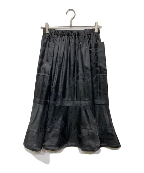 tricot COMME des GARCONS（トリココムデギャルソン）tricot COMME des GARCONS (トリココムデギャルソン) ドット刺繍イージースカート　TB-S008 ブラック サイズ:-の古着・服飾アイテム