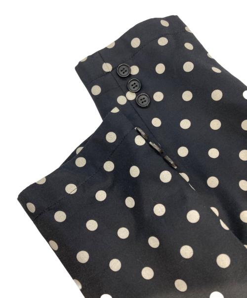 tricot COMME des GARCONS（トリココムデギャルソン）tricot COMME des GARCONS (トリココムデギャルソン) 丸襟ポルカドットジャケット ネイビー サイズ:Sの古着・服飾アイテム