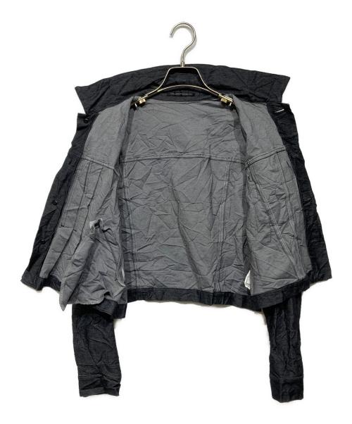 Y's（ワイズ）Y's (ワイズ) シワ加工クロップドジャケット ブラック サイズ:2の古着・服飾アイテム