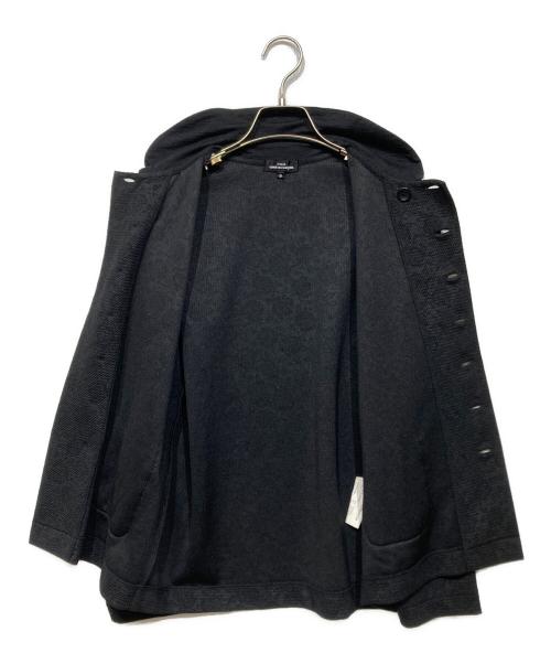 tricot COMME des GARCONS（トリココムデギャルソン）tricot COMME des GARCONS (トリココムデギャルソン) 丸襟ローズ柄ジャケット ブラック サイズ:Sの古着・服飾アイテム