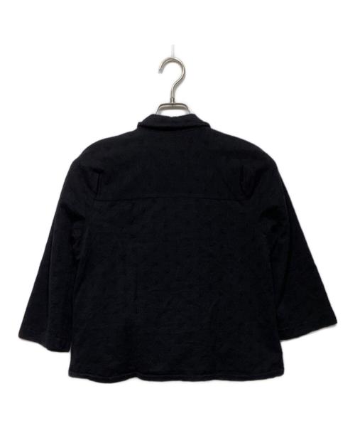 tricot COMME des GARCONS（トリココムデギャルソン）tricot COMME des GARCONS (トリココムデギャルソン) 丸襟ドットブラウス ブラック サイズ:Sの古着・服飾アイテム
