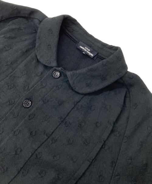 tricot COMME des GARCONS（トリココムデギャルソン）tricot COMME des GARCONS (トリココムデギャルソン) 丸襟ドットブラウス ブラック サイズ:Sの古着・服飾アイテム