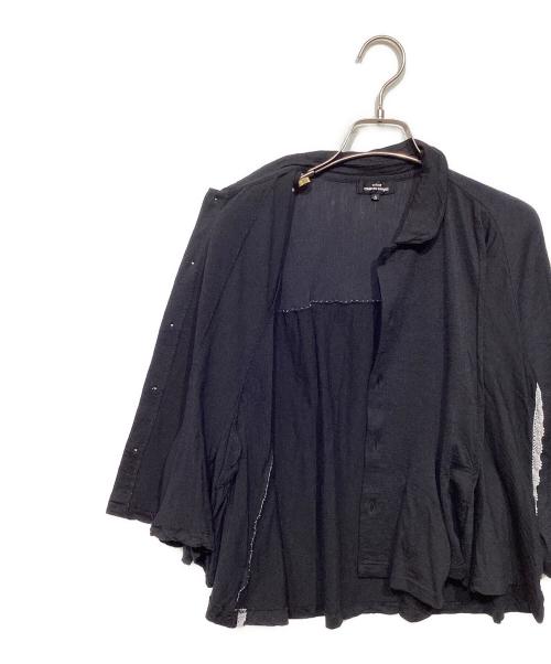 tricot COMME des GARCONS（トリココムデギャルソン）tricot COMME des GARCONS (トリココムデギャルソン) 丸襟サイドレースブラウス ブラック サイズ:Sの古着・服飾アイテム