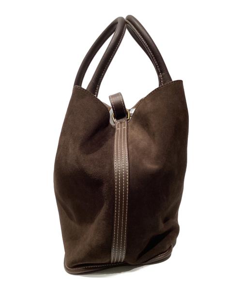 POLO RALPH LAUREN（ポロ・ラルフローレン）POLO RALPH LAUREN (ポロ・ラルフローレン) Bellport　2WAYスウェードショルダーバッグ ブラウンの古着・服飾アイテム