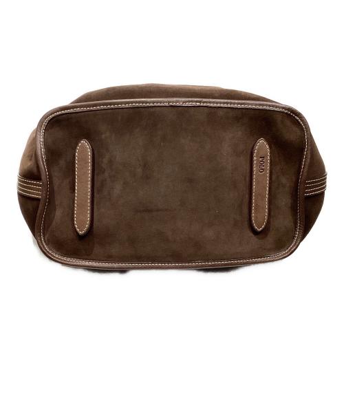 POLO RALPH LAUREN（ポロ・ラルフローレン）POLO RALPH LAUREN (ポロ・ラルフローレン) Bellport　2WAYスウェードショルダーバッグ ブラウンの古着・服飾アイテム