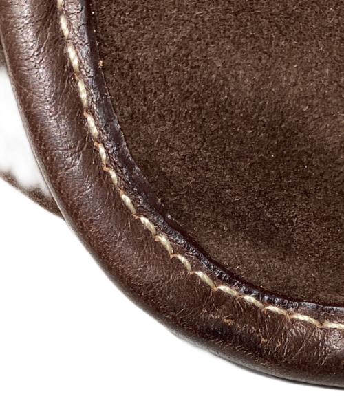 POLO RALPH LAUREN（ポロ・ラルフローレン）POLO RALPH LAUREN (ポロ・ラルフローレン) Bellport　2WAYスウェードショルダーバッグ ブラウンの古着・服飾アイテム