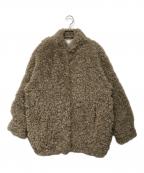 CLANE×MINAMI TANAKAクラネ×ミナミ タナカ）の古着「CURL FUR SHORT COAT　13104-0612」｜ベージュ